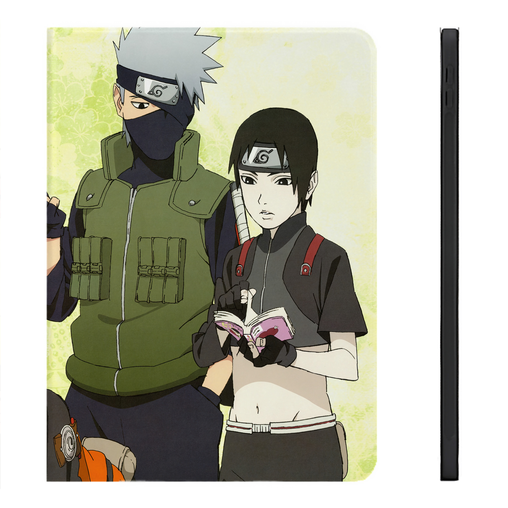（画像用） NARUTO -ナルト- NARUTO -ナルト- 疾風伝 IPadケース ペンホルダー付き ブックスタイルデザイン